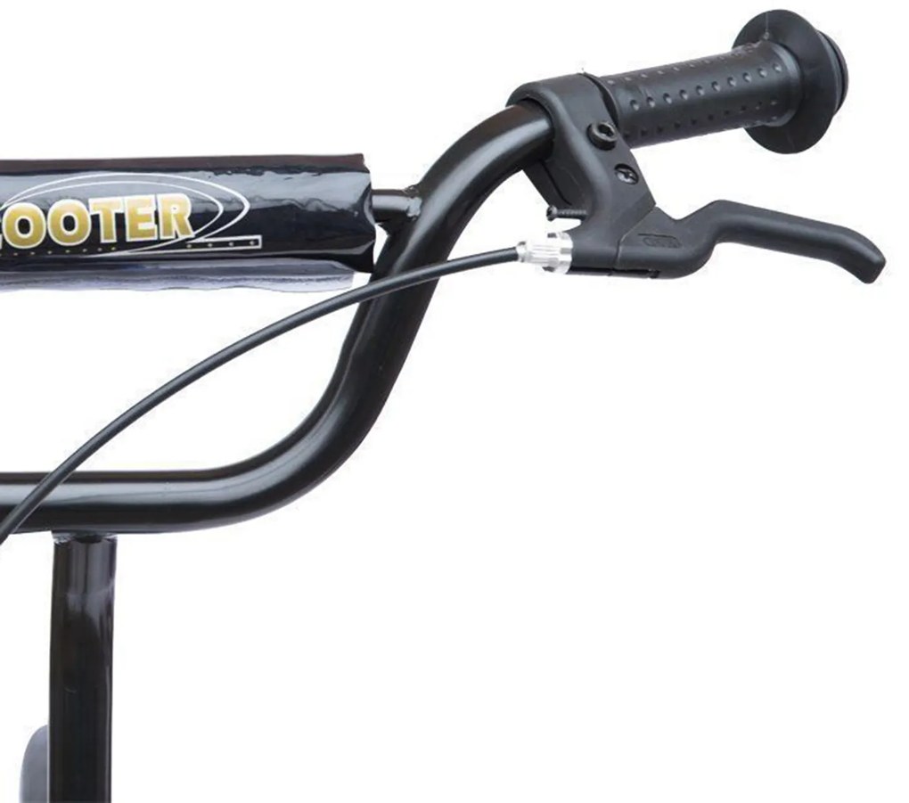 Trotinete para Crianças e Adultos Guiador Ajustável com Travão 2 Rodas 12 PulgadasCarga 100kg 120x52x80-88cm Aço