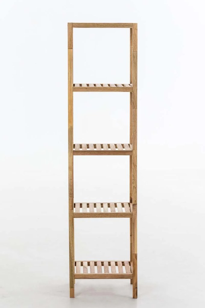 Estante de casa de banho Wiki com 5 prateleiras 36 x 36 x 145 cm Cor Nogueira