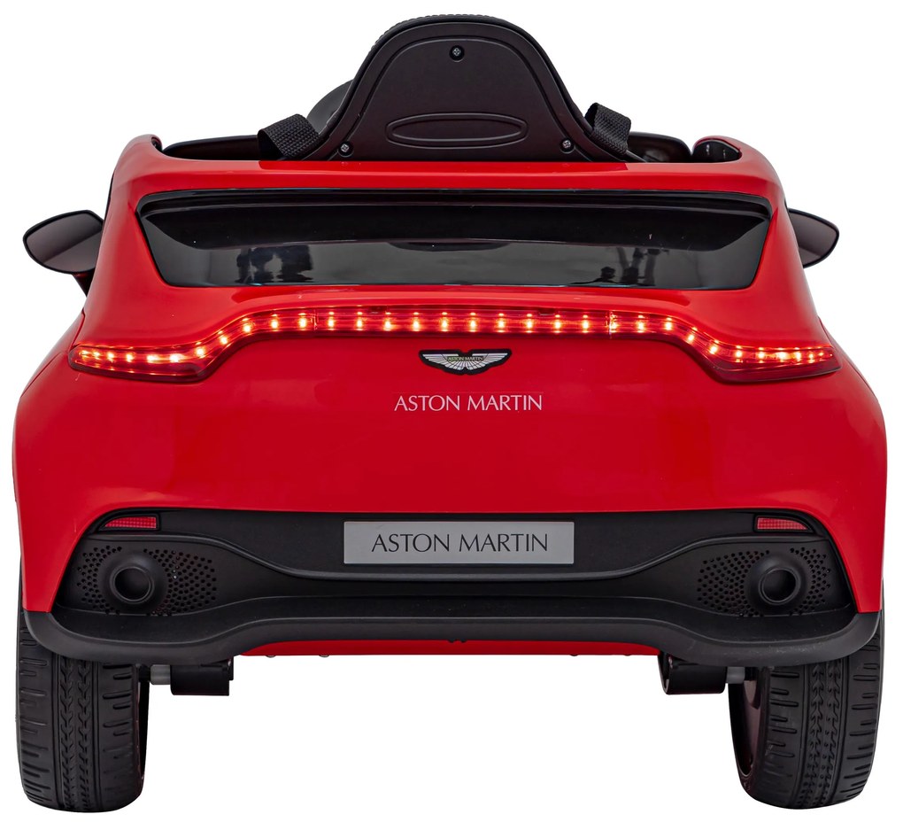 Carro elétrico para Crianças 12V 4x4 Aston Martin DBX Rodas de EVA, Assento de couro Vermelho