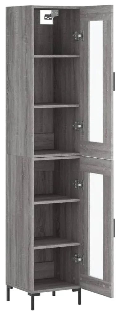 Vitrine Brenna de 180 cm - Cinzento - Design Nórdico