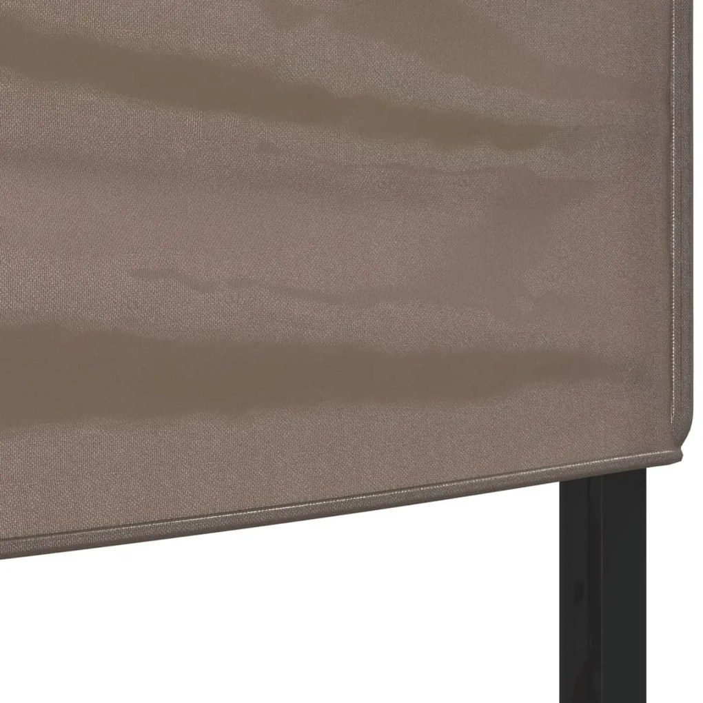 Tenda para festas dobrável 2x2 m cinzento-acastanhado
