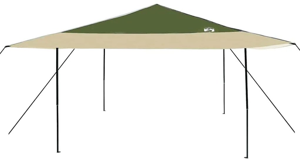 Tenda de Toldo Verde 400 x 400 x 227 / 236 / 245 cm Tecido Oxford