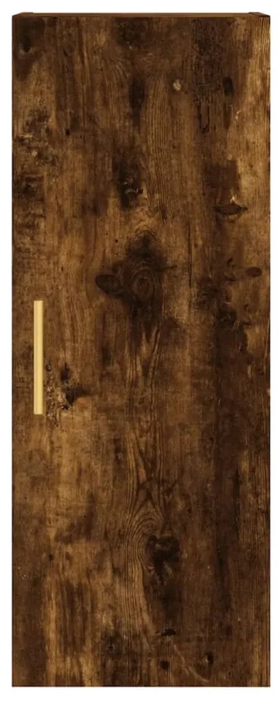 Armário de parede 34,5x34x90 cm carvalho fumado