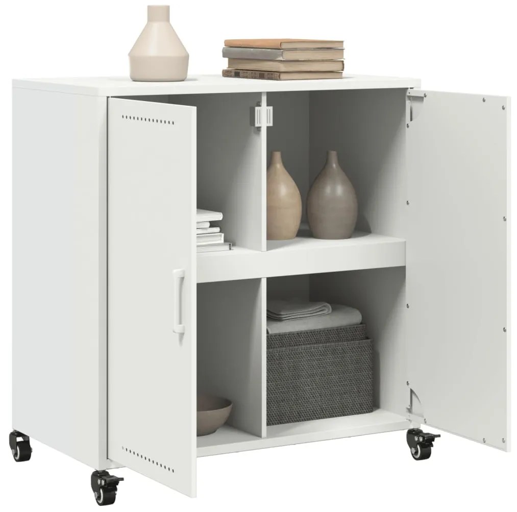 Aparador 68x39x72 cm aço branco