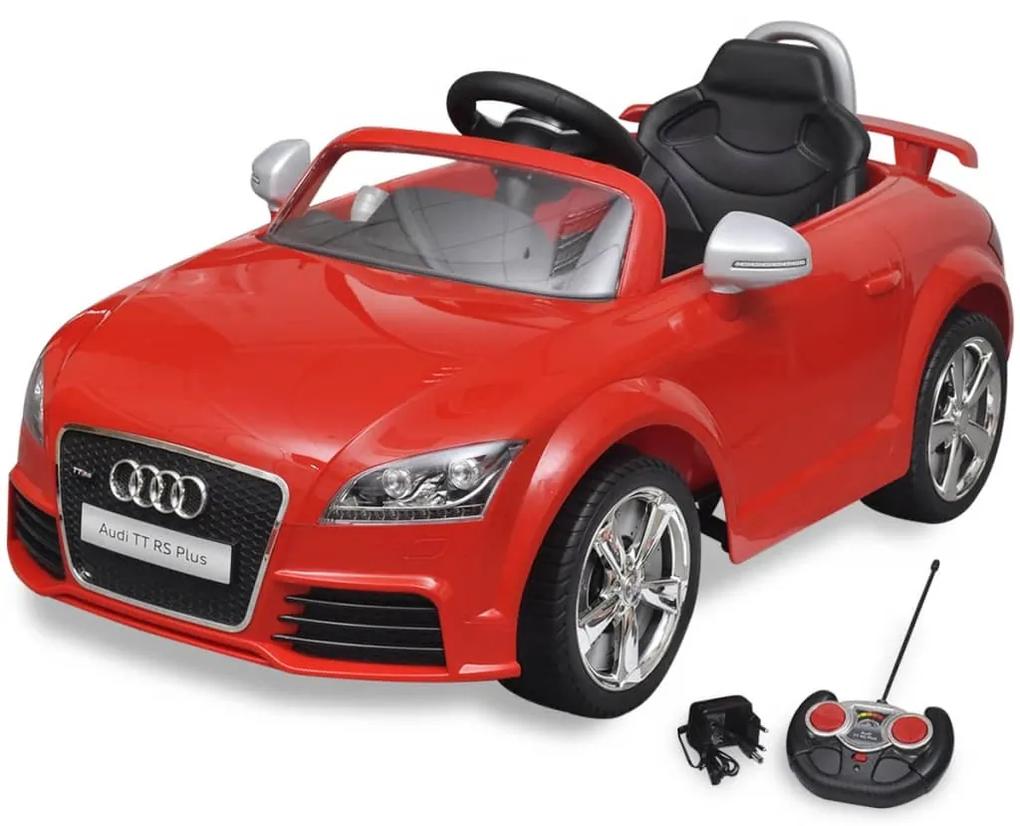 10086 vidaXL Carro Audi TT RS para crianças com controlo remoto - vermelho