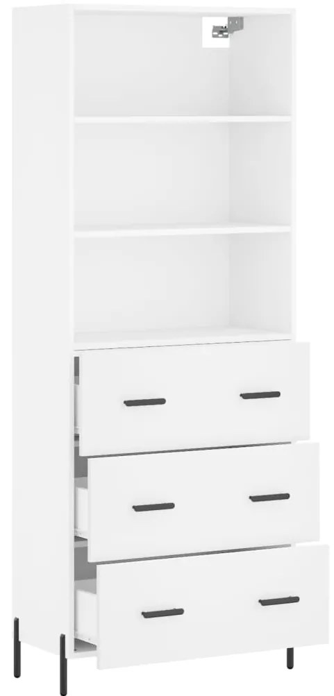 Armário alto 69,5x34x180 cm derivados de madeira branco