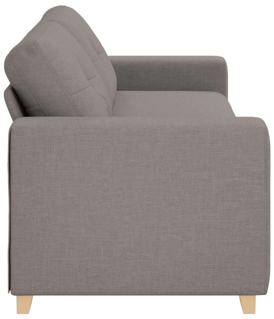 Sofá de 3 Lugares vidaXL Taupe 180 cm em Tecido