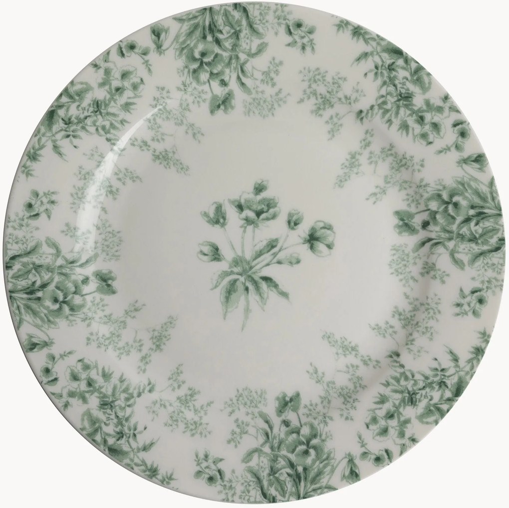 Pratos de sobremesa em porcelana Thurston Bloom, conjunto de 4