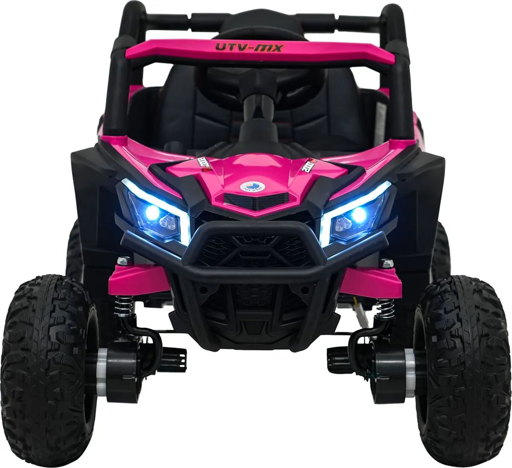 Buggy elétrico para Crianças 12V 4x4 Madman UTV-MX Rodas de espuma EVA Rosa