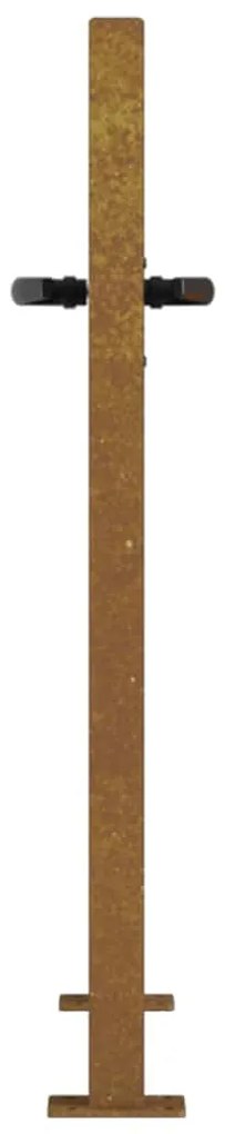 Portão de jardim 105x80 cm aço corten