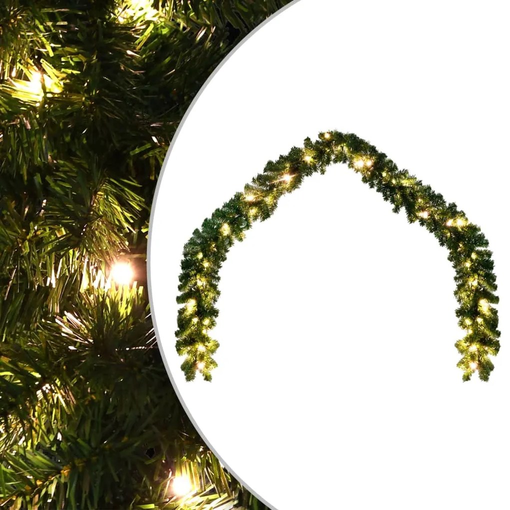 242424 vidaXL Grinalda de Natal com luzes LED 10 m