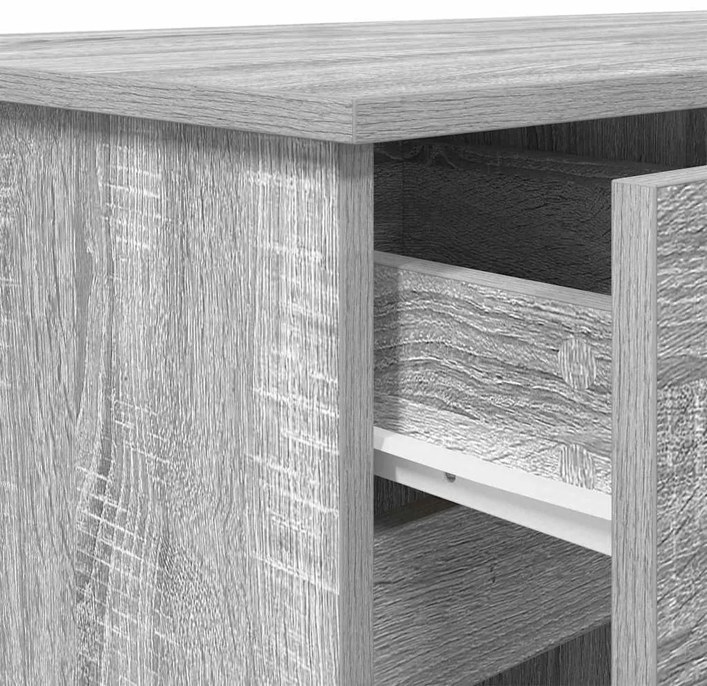 Mesa vidaXL Cinzenta Sonoma 140x49x76 cm Madeira engenheirada