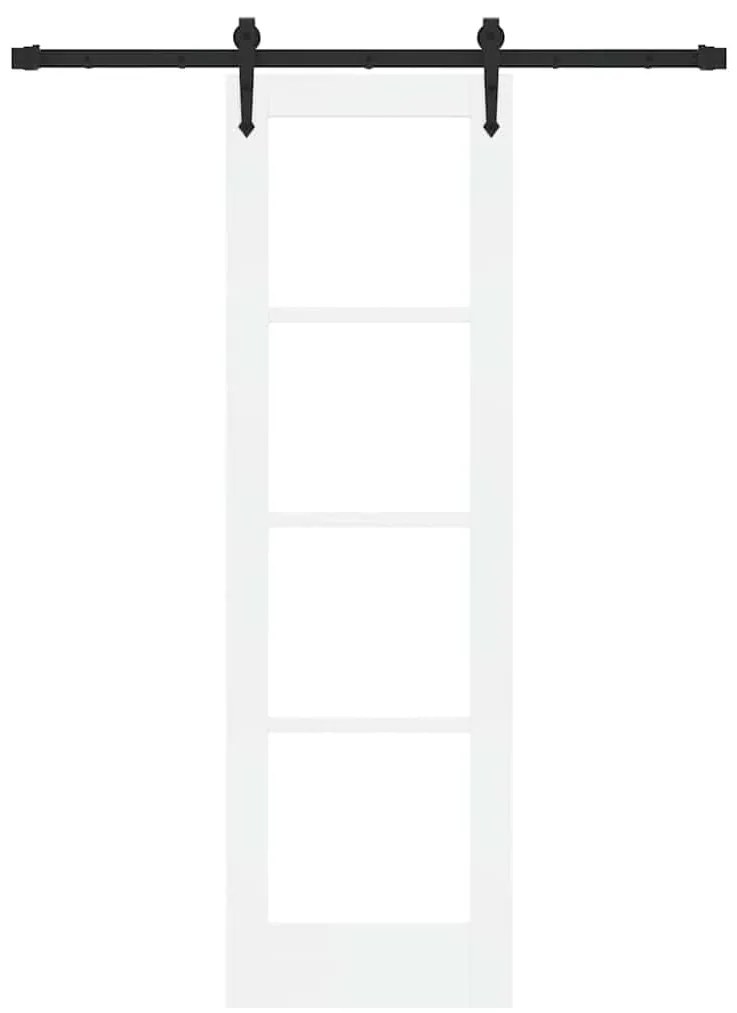 Porta Deslizante vidaXL com Conjunto de Ferragens 'ORKDAL'Branca 61x19