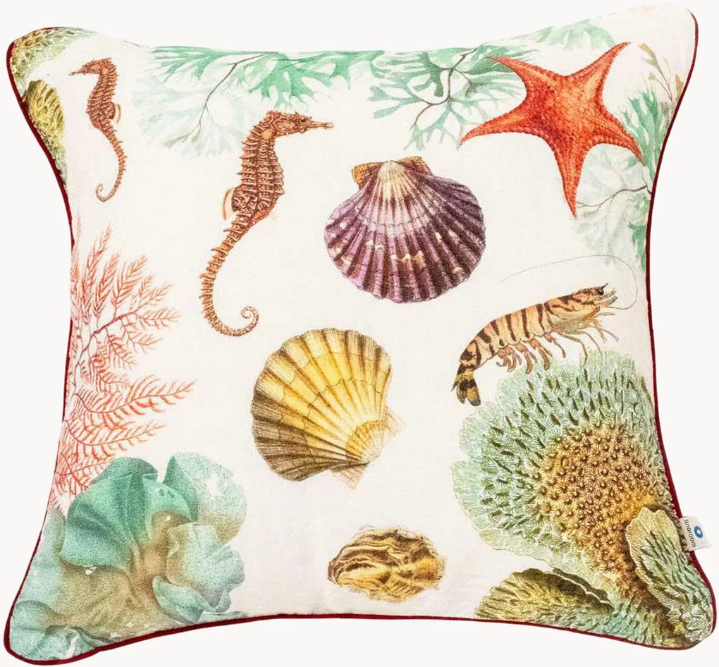 Capa de almofada em linho Ocean Animals