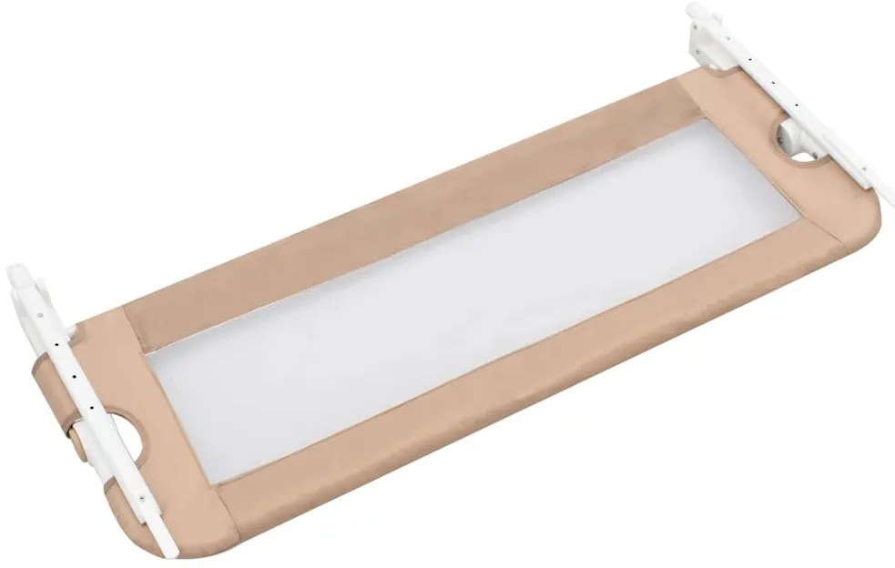 Barra segur. cama infantil 102x42cm poliéster cinza-acastanhado
