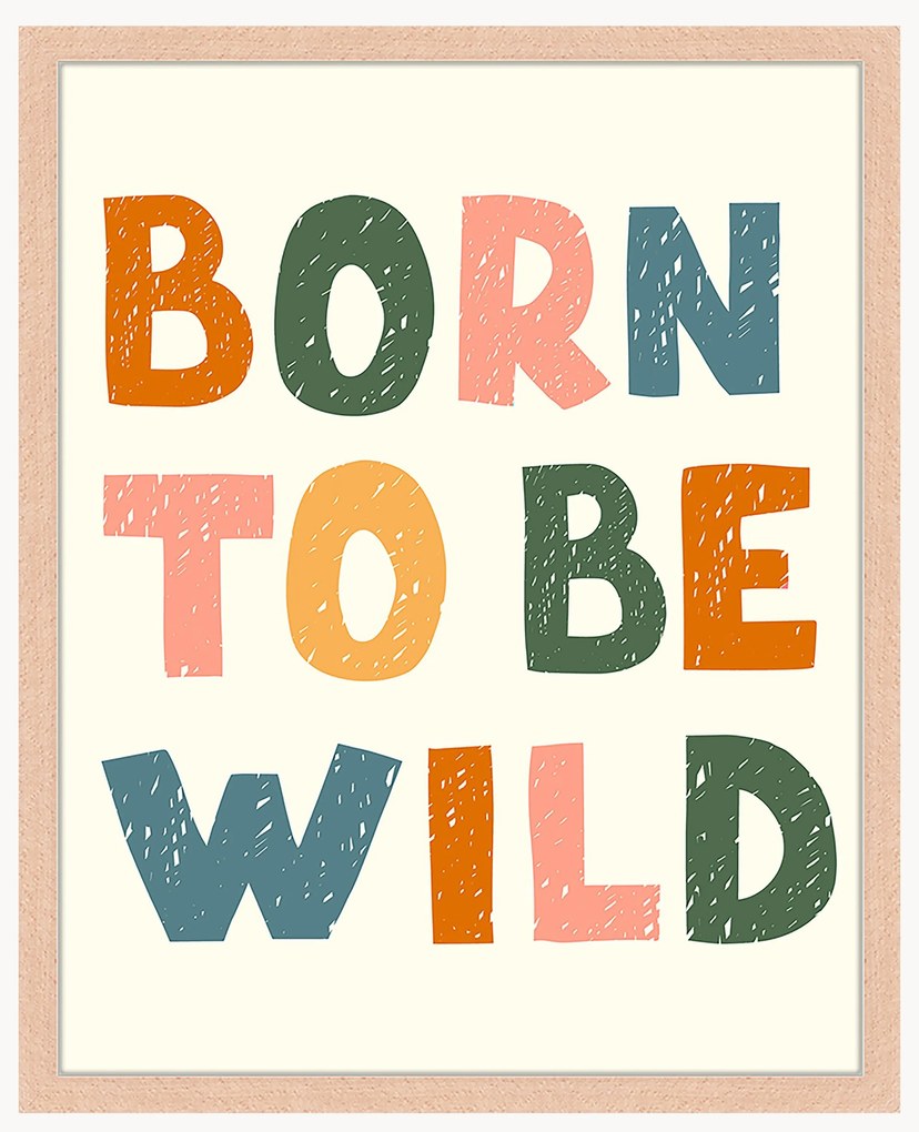 Impressão digital emoldurada Born to Be Wild