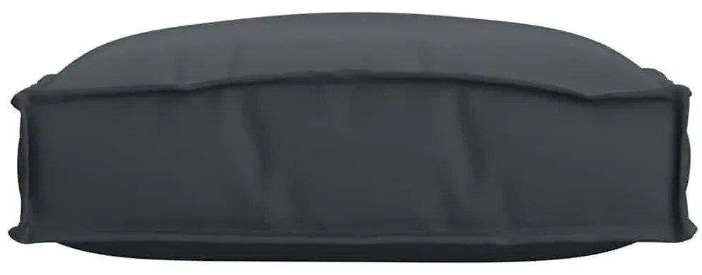 Almofadas de Palete para Assento 2 pcs Pretas 40x40x8 cm Tecido Oxford