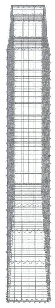 Cestos gabião arqueados 10 pcs 300x30x180/200 ferro galvanizado