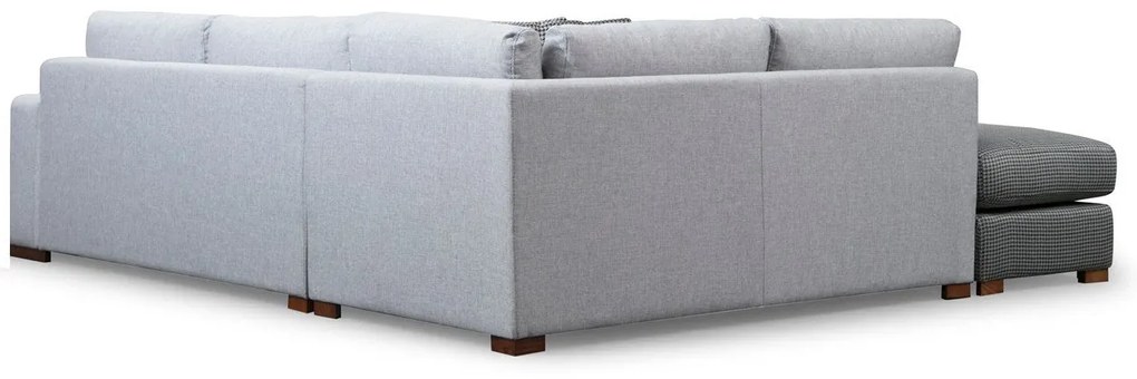Sofá de Canto Loop - Cinza Claro - 246 cm x 266 cm