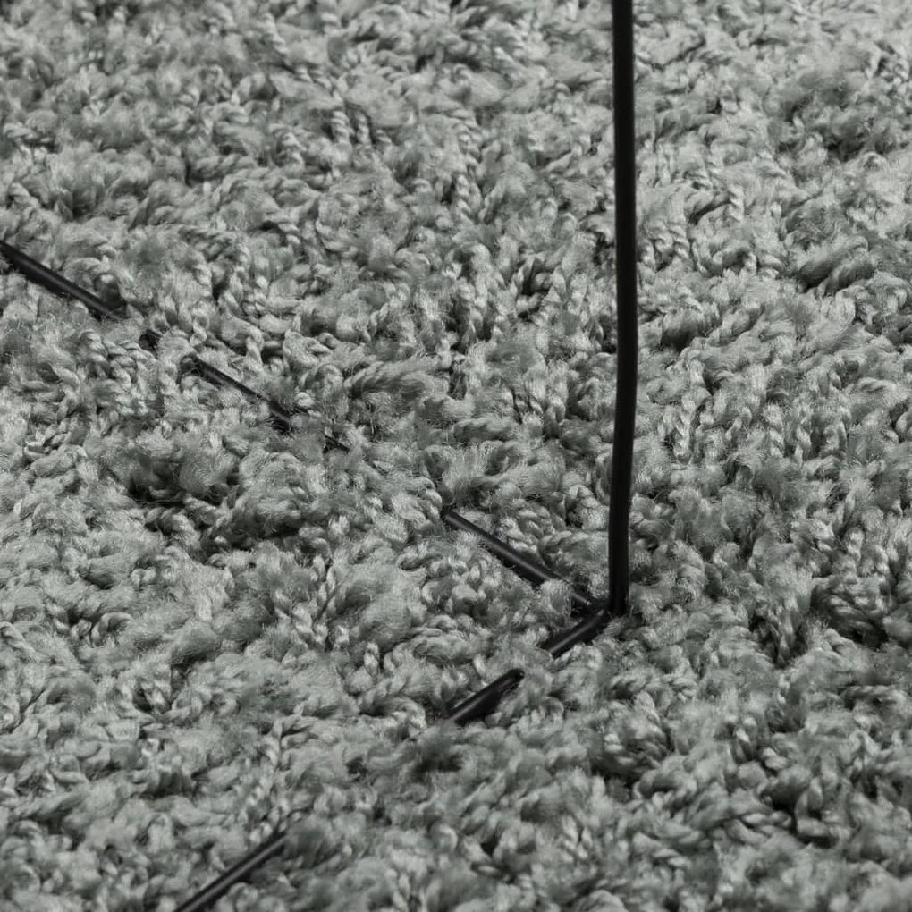 Tapete shaggy de pelo alto PAMPLONA 80x200 cm verde
