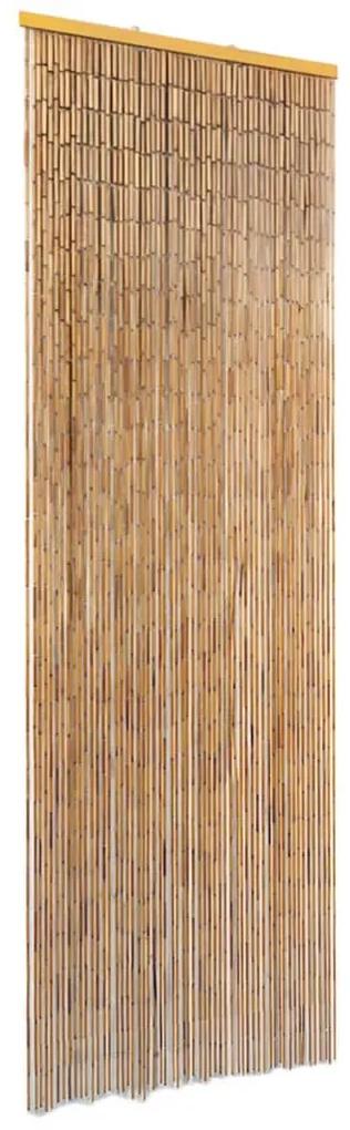 43720 vidaXL Cortina de porta anti-insetos em bambu 56x185 cm