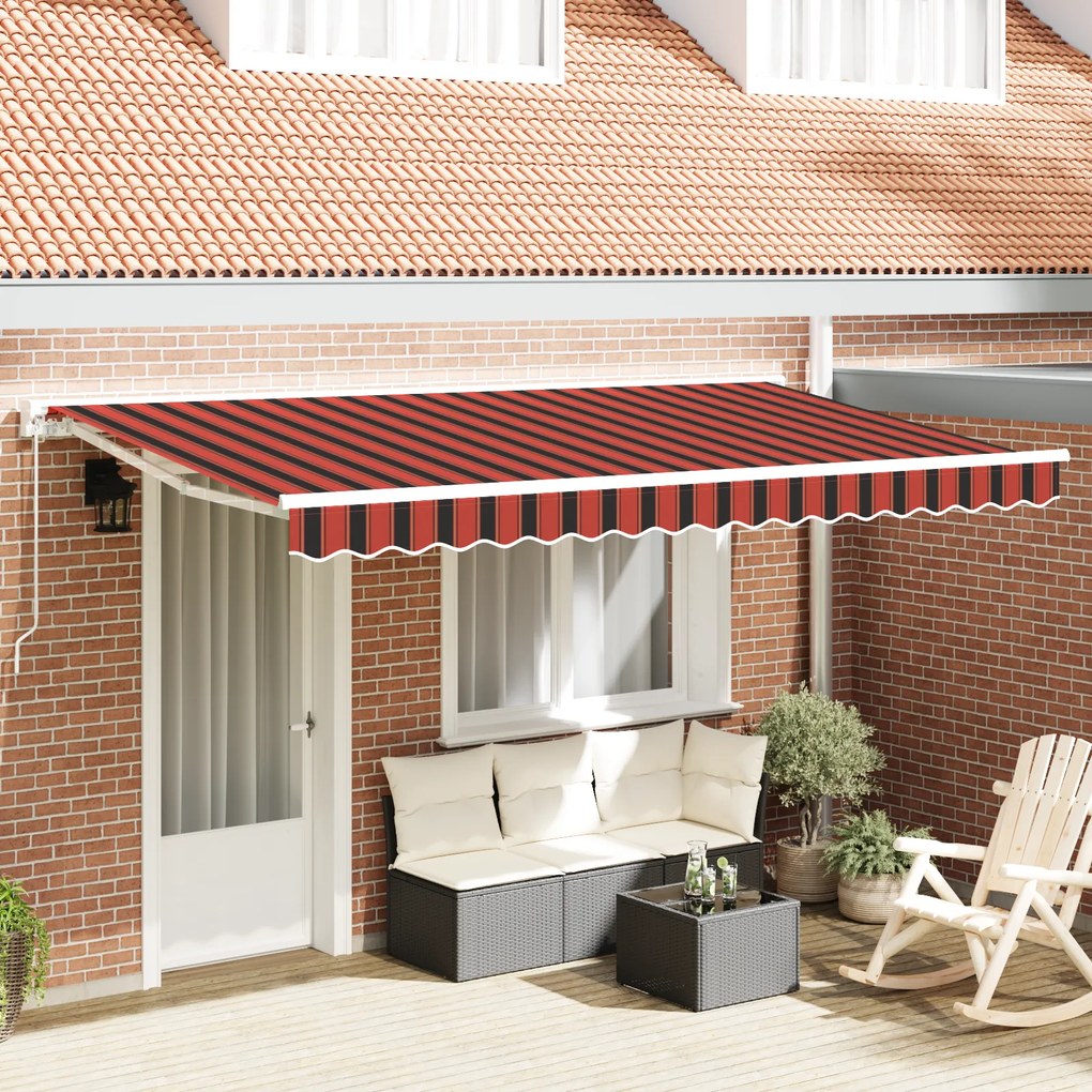 vidaXL Tecido Substituto do Toldo para Estrutura de 4x2 m Listrado Multicolorido