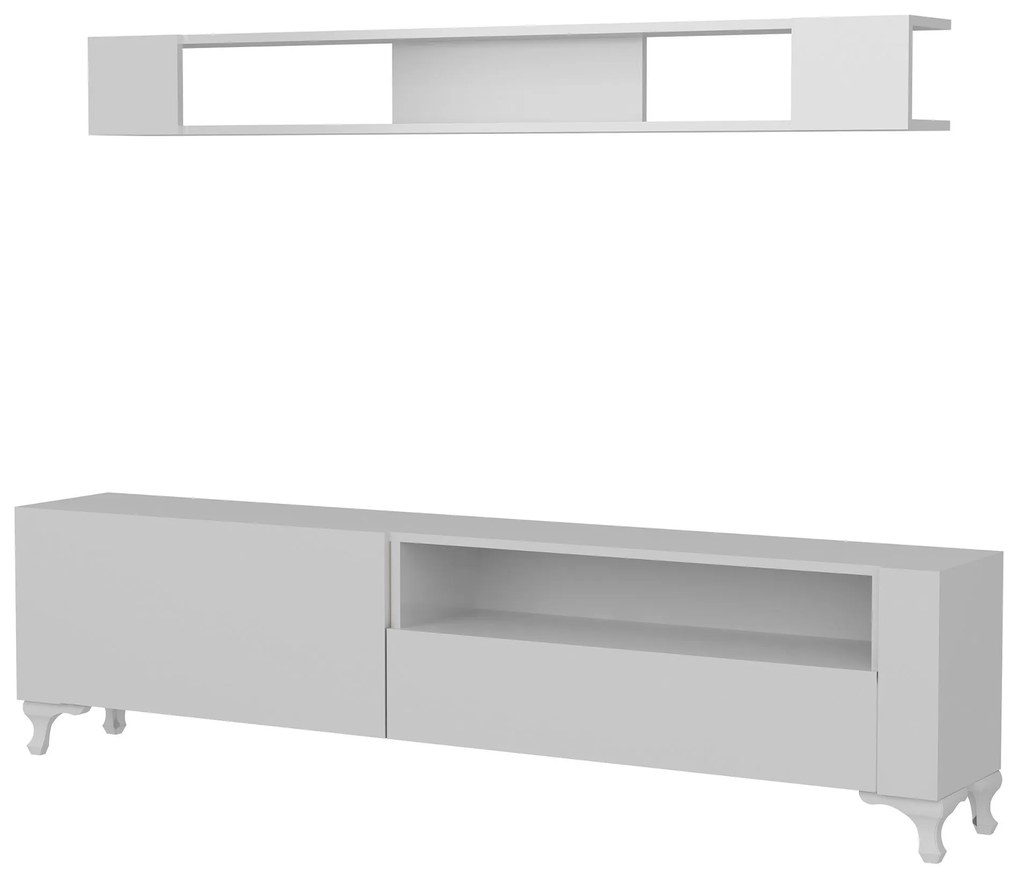 Unidade de TV Kar – Branco – 180 cm x 50 cm x 29,5 cm