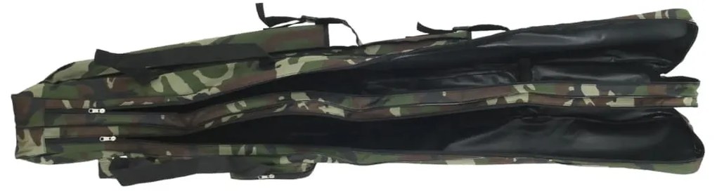 Saco para cana de pesca 160 cm tecido oxford camuflagem verde