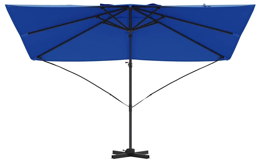 guarda-sol cantilever Roma azul azure 352x251x260 cm feito de alumínio
