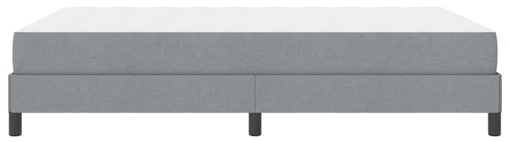 Cama Box Outros Cinzento-claro 140 x 200 cm tecido