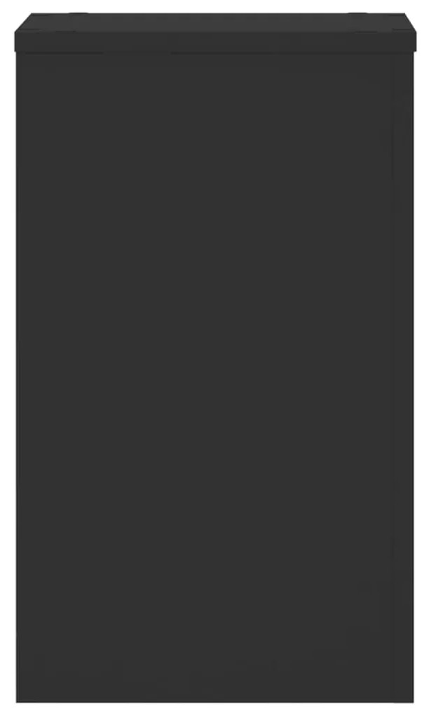 Suportes p/ plantas 2 pcs 30x30x50 cm derivados madeira preto
