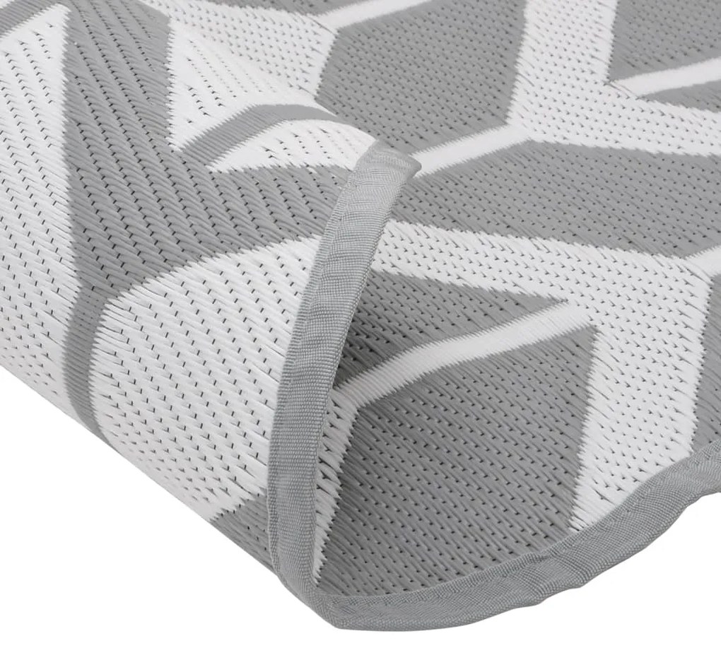Tapete de exterior Ø200 cm ARAKIL PP cinzento