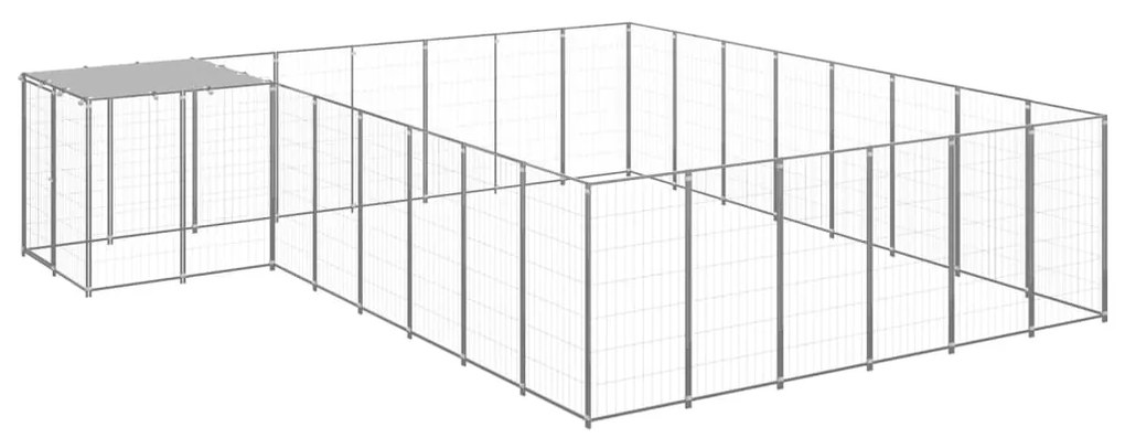 Canil 15,73 m² aço prateado