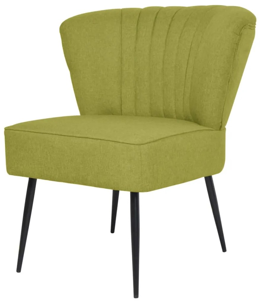 244099 vidaXL Cadeira de cocktail tecido verde