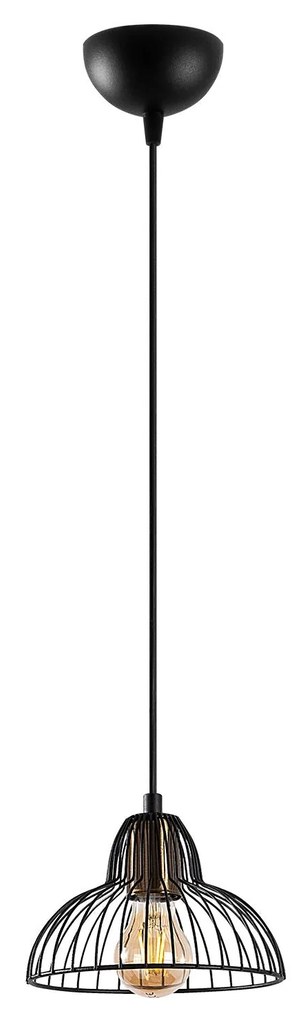 Chandelier Dopo – Preto Antique – 20 x 20 x 114 cm