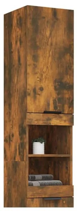 Armário WC 32x34x188,5 cm derivados madeira carvalho fumado