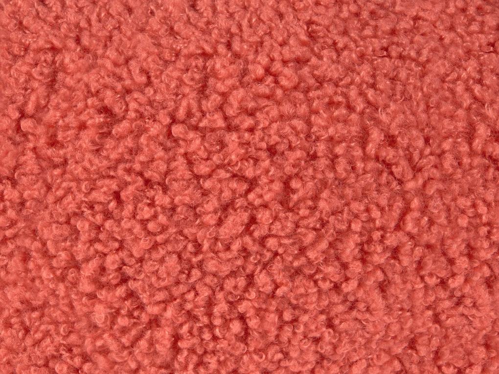 Almofada decorativa na forma de abóbora tecido bouclé laranja ⌀ 28 cm MUNCHKIN Beliani