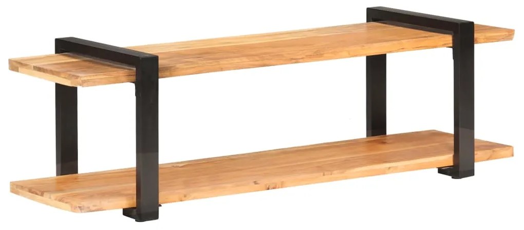 Móvel de TV 130x40x40 cm madeira de acácia maciça