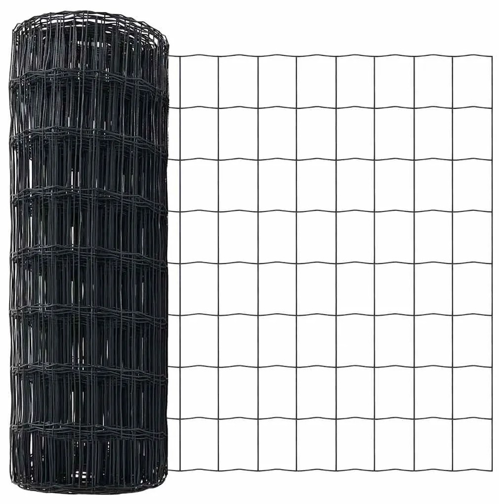 Cerca Euro Cinza 0,6x25 m Aço