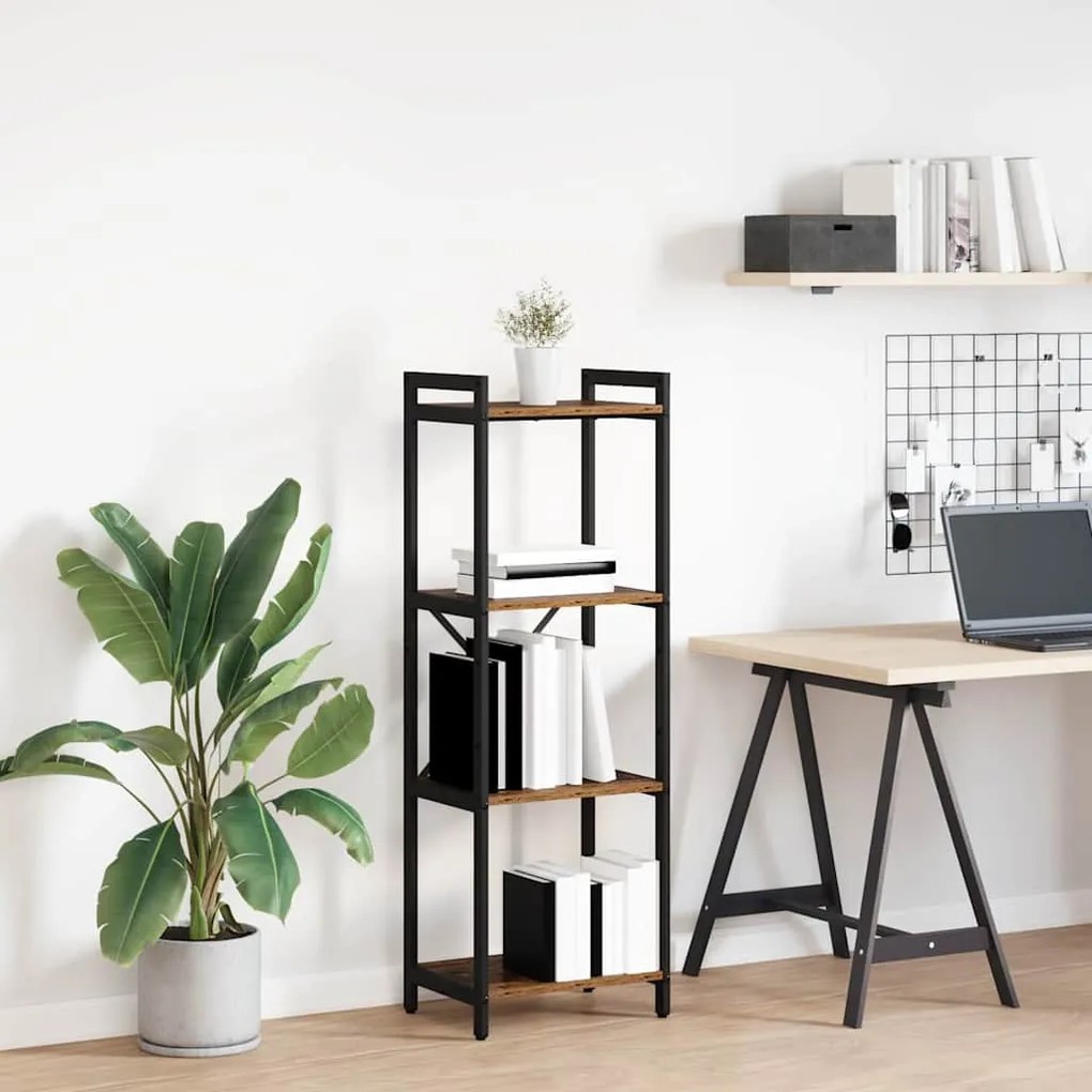 vidaXL Estante Madeira antiga 40 x 30 x 85 cm Madeira processada