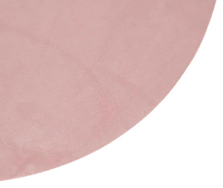 Abajur de veludo rosa com ouro 45 cm