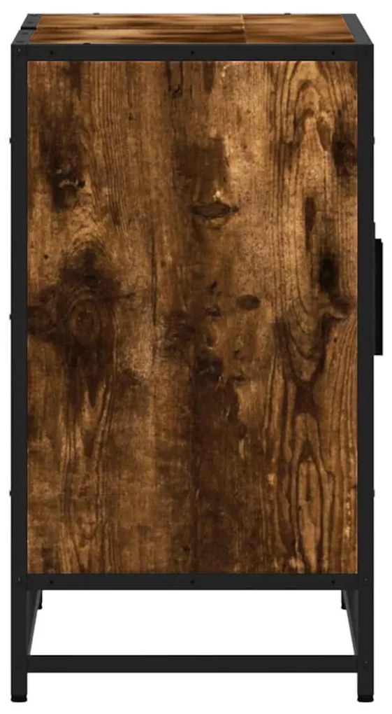 Armário lavatório WC 90x33x60 cm deriv. madeira carvalho fumado