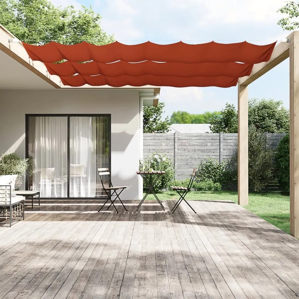 vidaXL Toldo vertical 100x420 cm tecido oxford cor terracota
