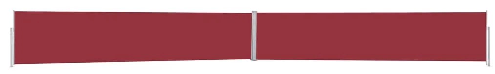 vidaXL Toldo lateral retrátil 140x1200 cm vermelho