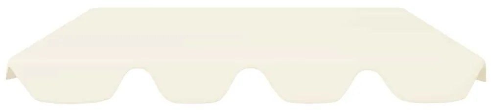 Toldo suplente baloiço jardim 188/168x145/110cm creme