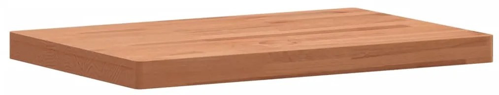 Tampo de mesa retangular 80x40x4 cm madeira de faia maciça