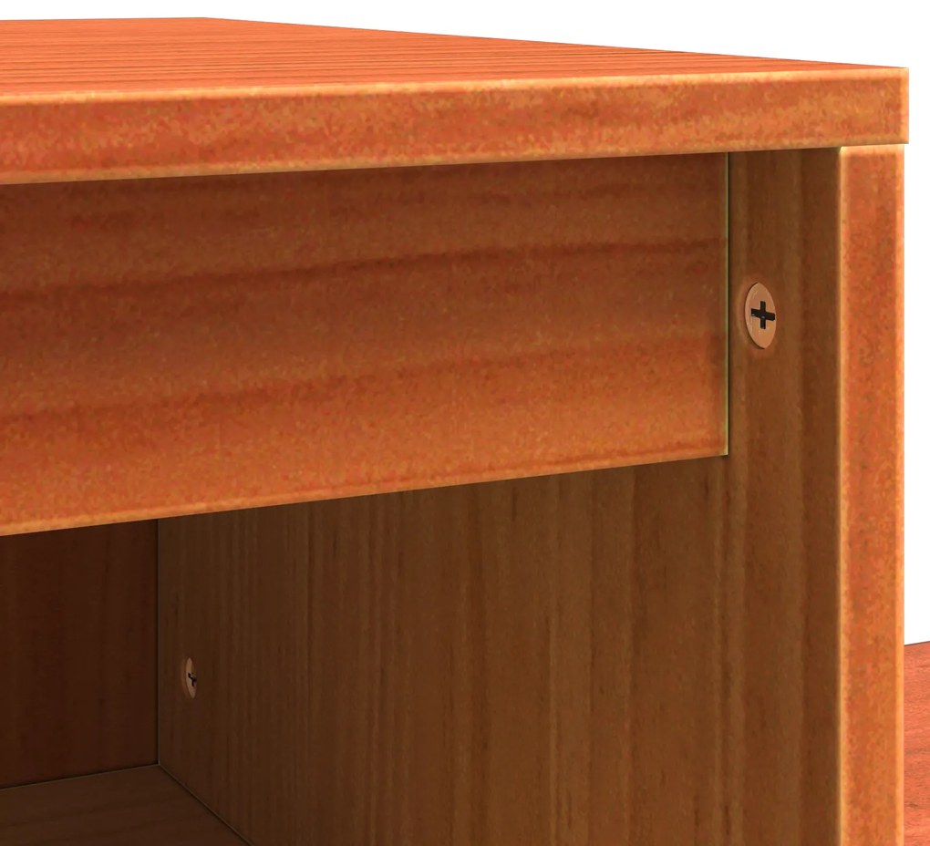Armário de Cabeceira 2 pcs Castanho-mel 60 x 34 x 51 cm