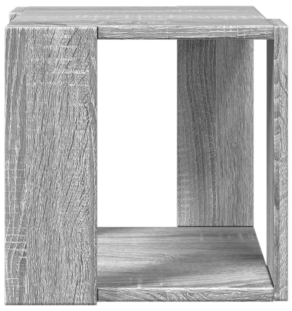 Mesa de centro 32x32x30 cm derivados de madeira cinzento sonoma