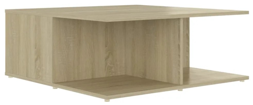 Mesa de Centro Vieira com 2 Gavetas - Carvalho - Design Nórdico