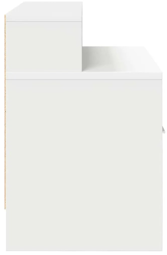 Mesas de cabeceira com gaveta 2 pcs 51x31x47 cm branco